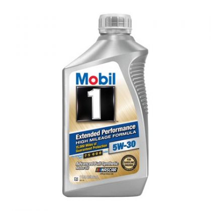 Mobil 1 Extended Performance High Mileage 5w-30 Motor Oil Quart Bottle